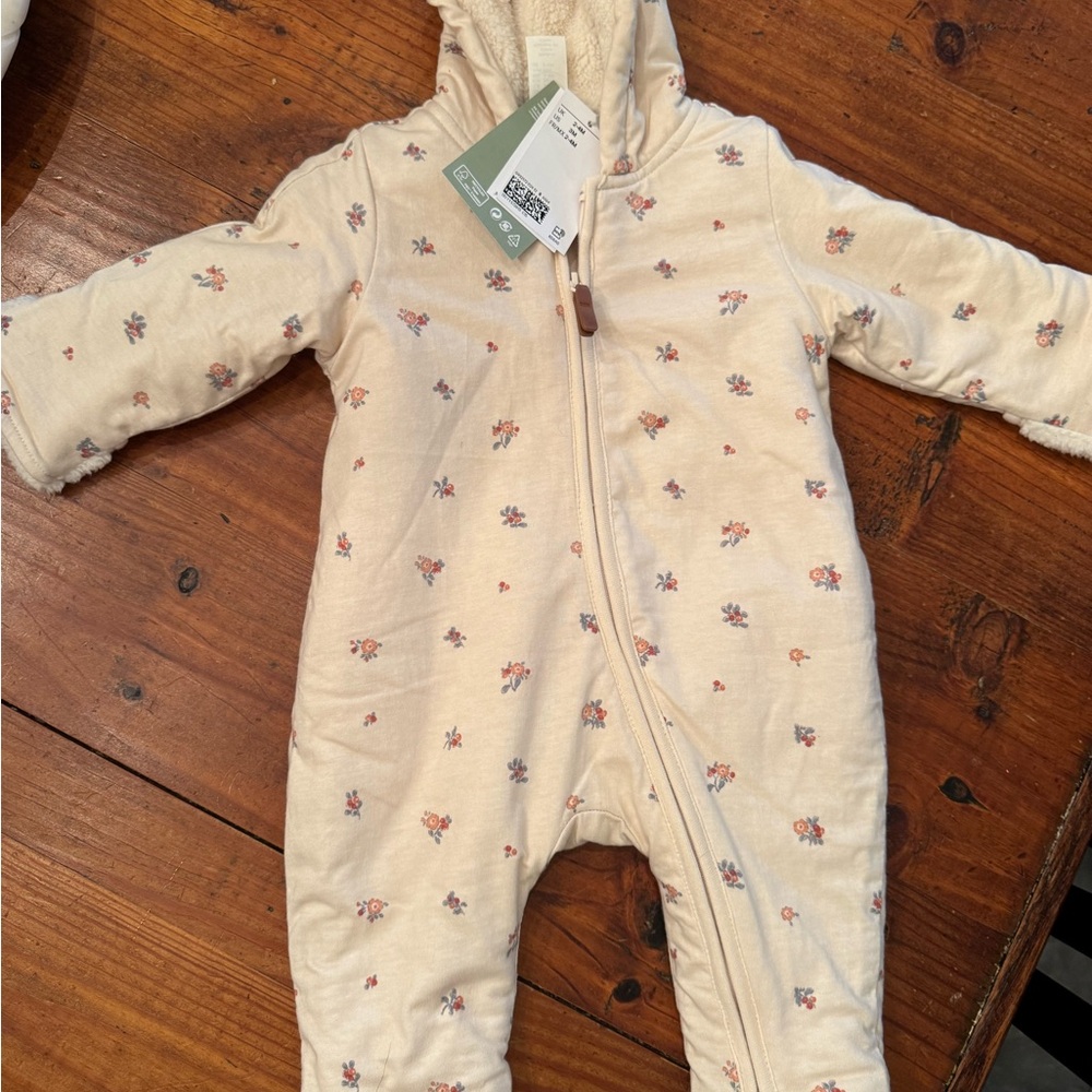 Floral Cream Kids One Piece